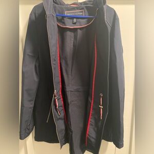 Brand New! Women’s Navy Tommy Hilfiger Coat With Hood!